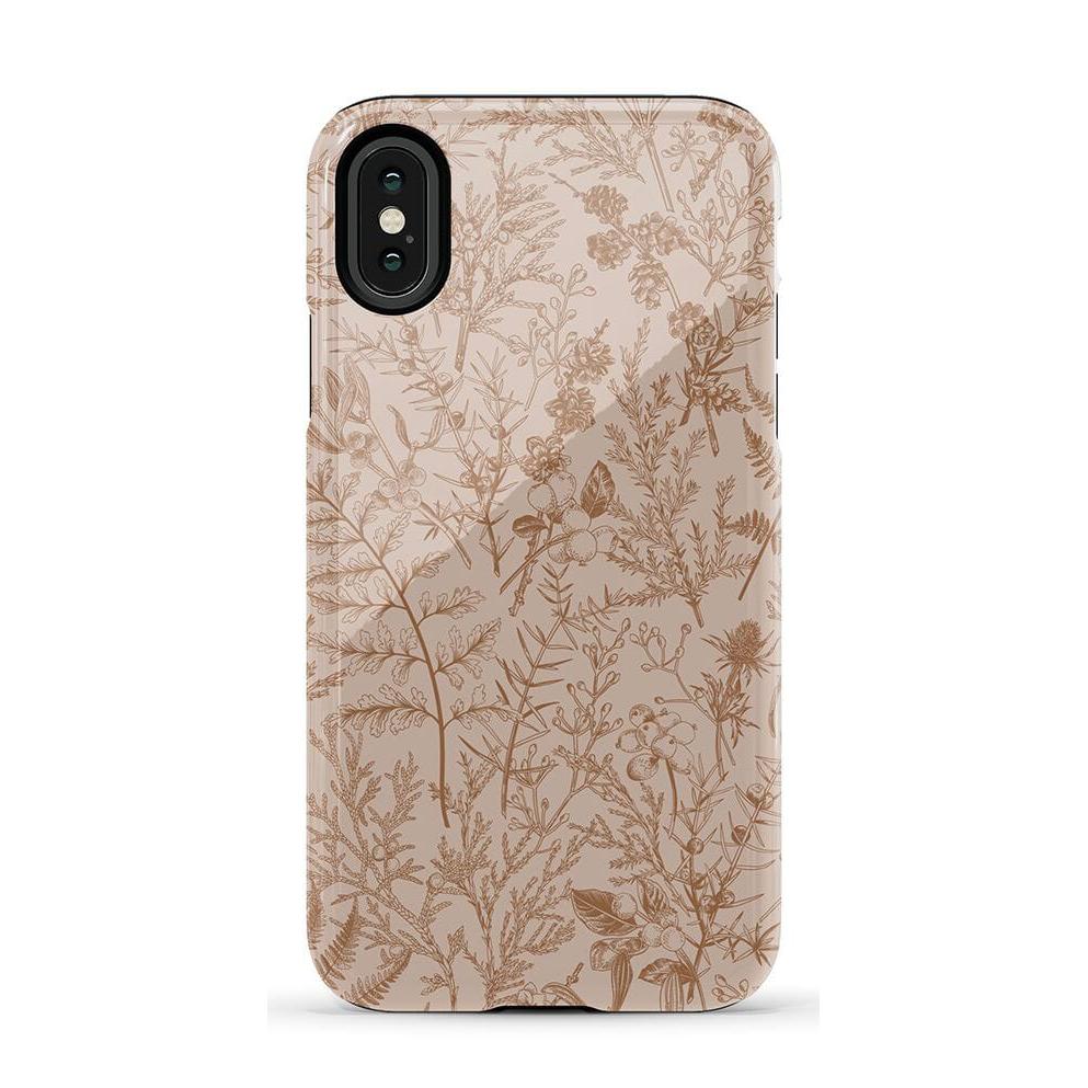 Beige Garden | Neutral Floral Case iPhone Case get.casely Essential iPhone X / XS