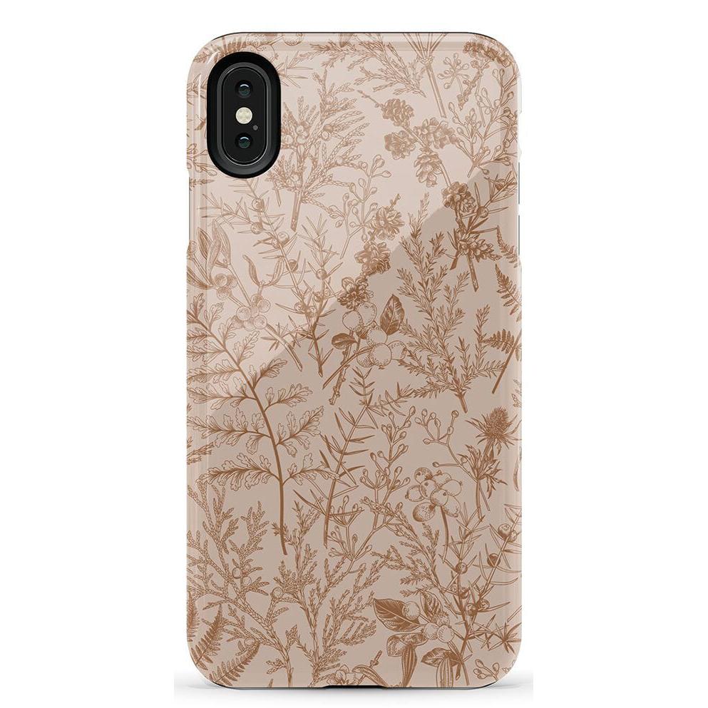 Beige Garden | Neutral Floral Case iPhone Case get.casely Essential iPhone XS Max