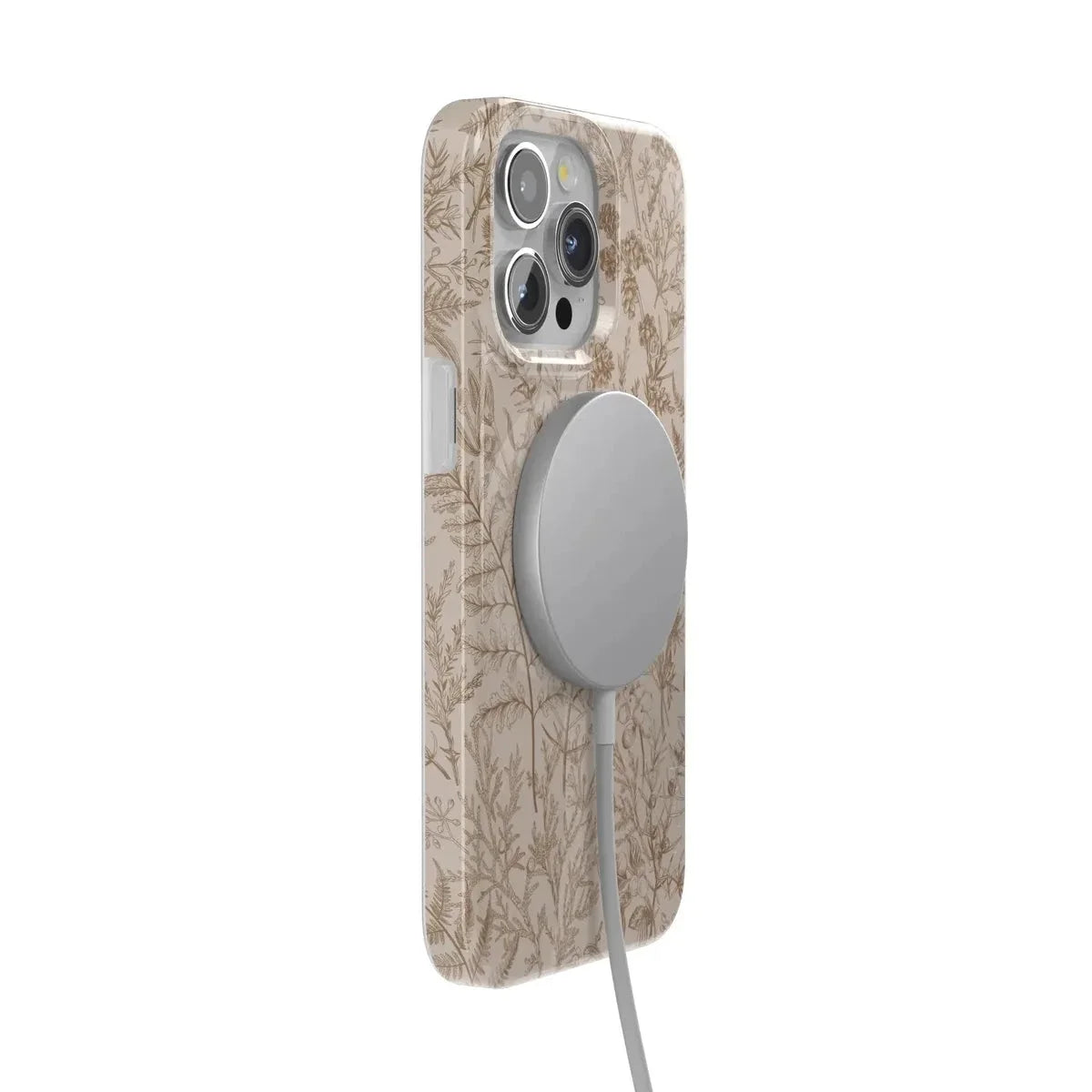 Beige Garden | Neutral Floral Case iPhone Case get.casely