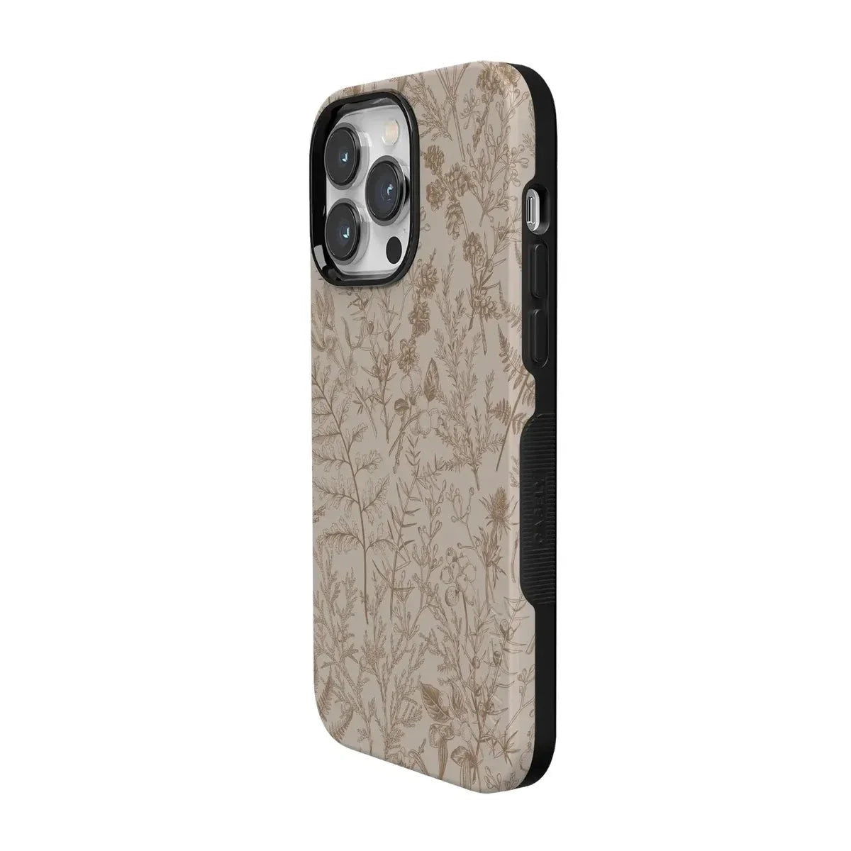 Beige Garden | Neutral Floral Case iPhone Case get.casely