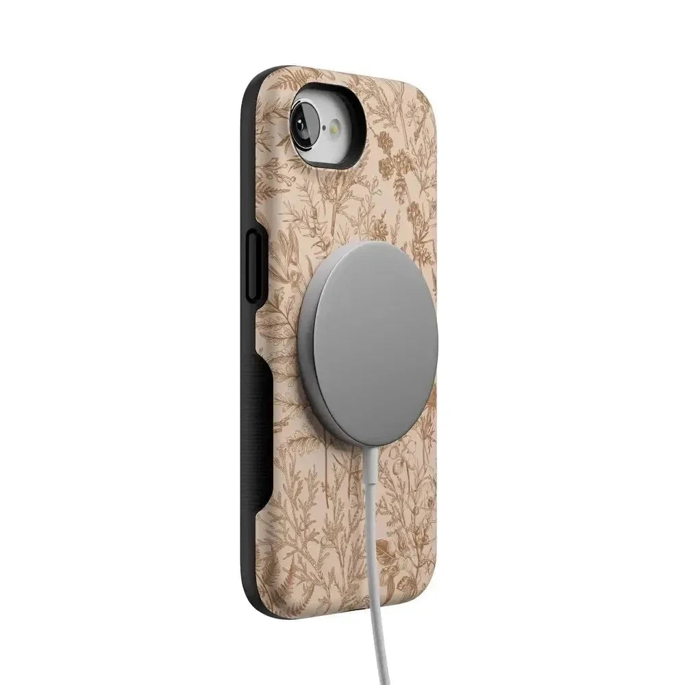 Beige Garden | Neutral Floral Case iPhone Case get.casely