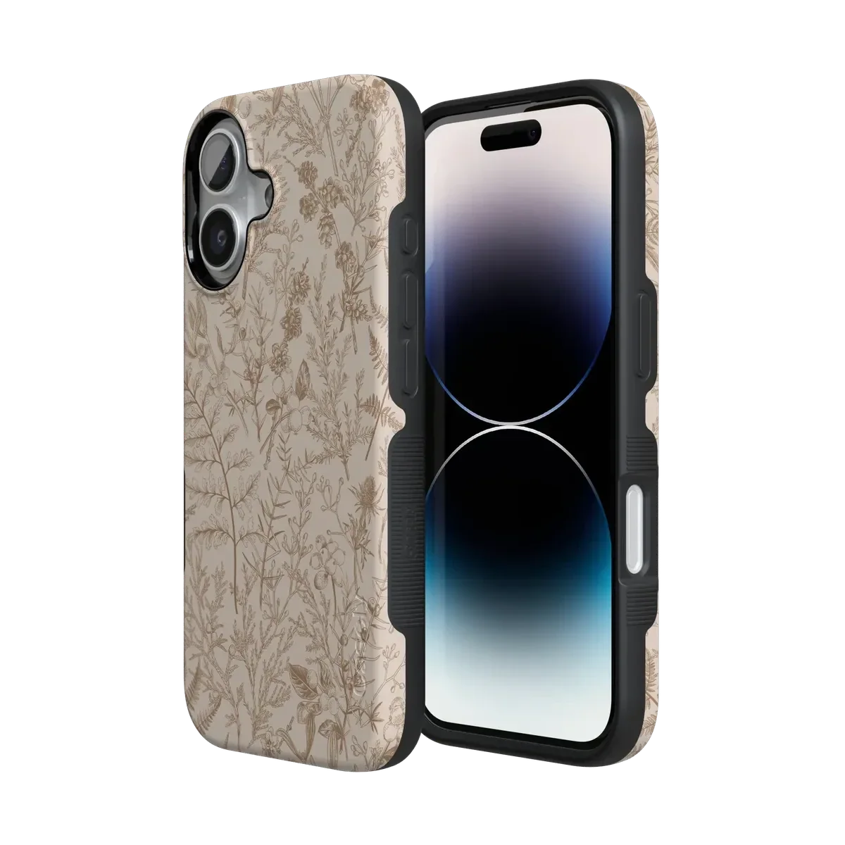 Beige Garden | Neutral Floral Case iPhone Case get.casely