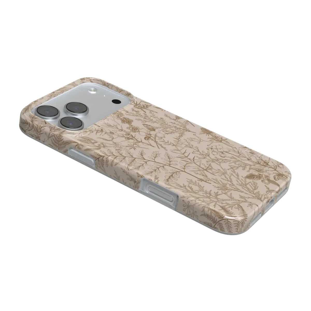 Beige Garden | Neutral Floral Case iPhone Case get.casely