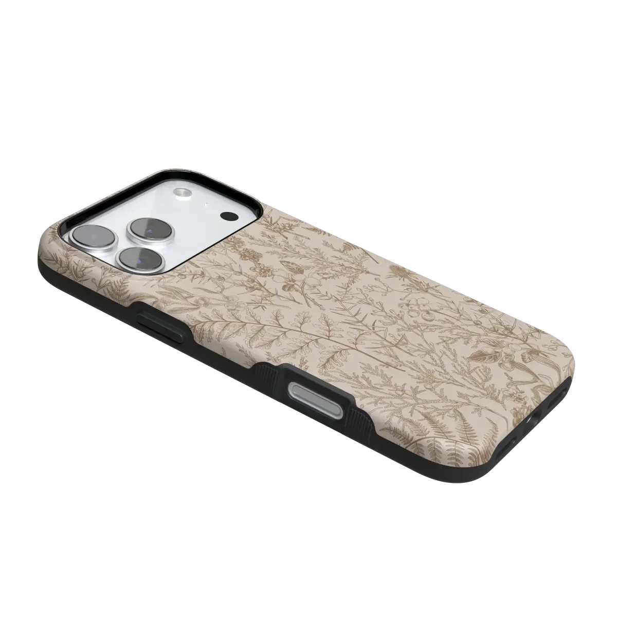 Beige Garden | Neutral Floral Case iPhone Case get.casely