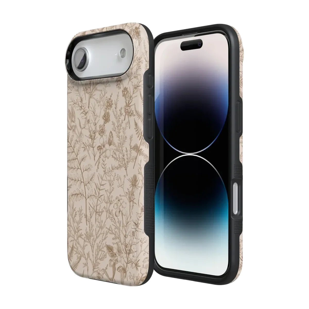 Beige Garden | Neutral Floral Case iPhone Case get.casely
