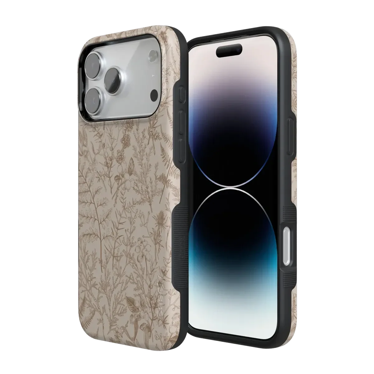 Beige Garden | Neutral Floral Case iPhone Case get.casely