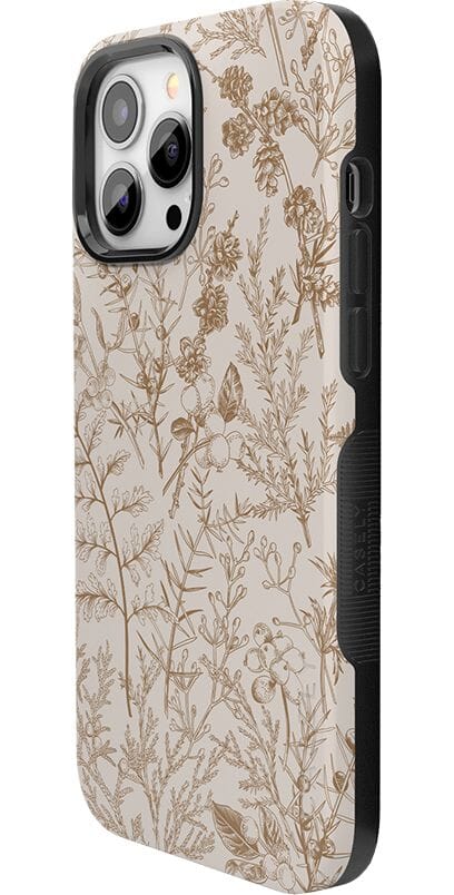 Beige Garden | Neutral Floral Case iPhone Case get.casely