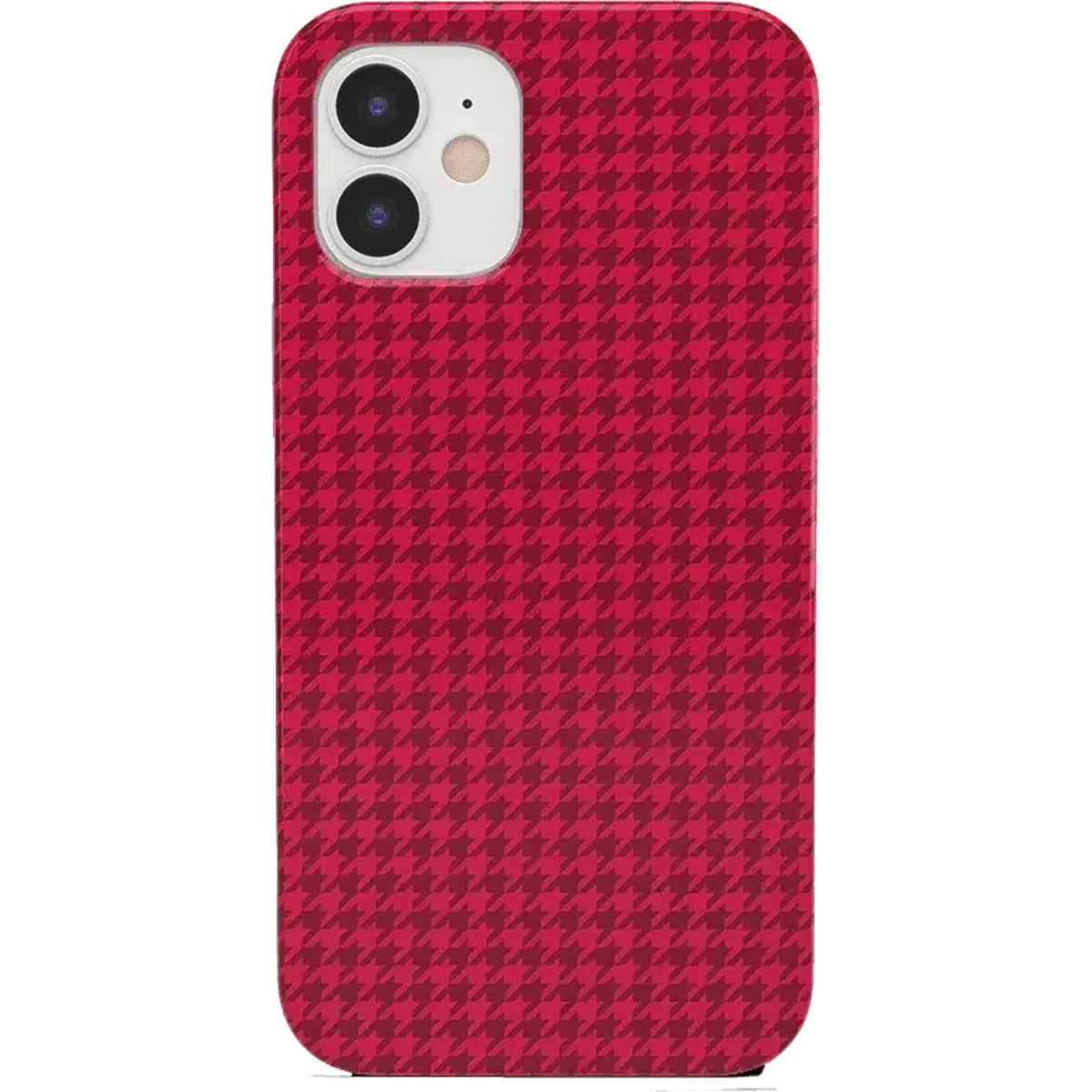 Best Dressed | Pink Houndstooth Case iPhone Case get.casely Classic iPhone 12
