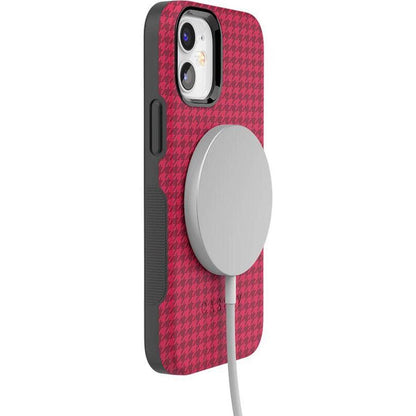 Best Dressed | Pink Houndstooth Case iPhone Case get.casely