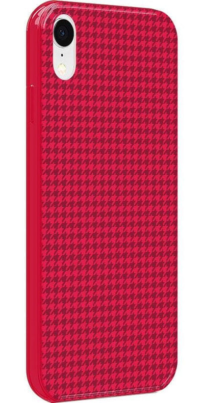 Best Dressed | Pink Houndstooth Case iPhone Case get.casely