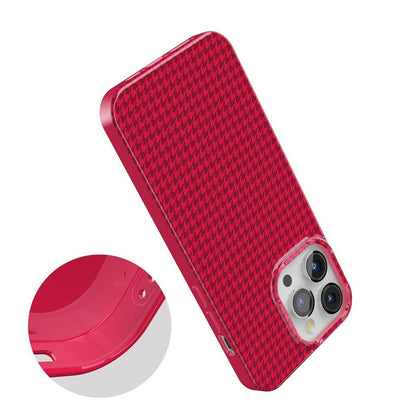Best Dressed | Pink Houndstooth Case iPhone Case get.casely