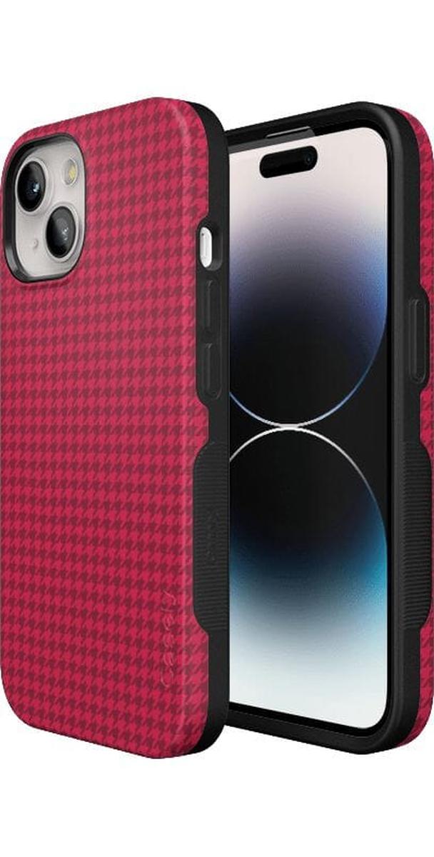 Best Dressed | Pink Houndstooth Case iPhone Case get.casely