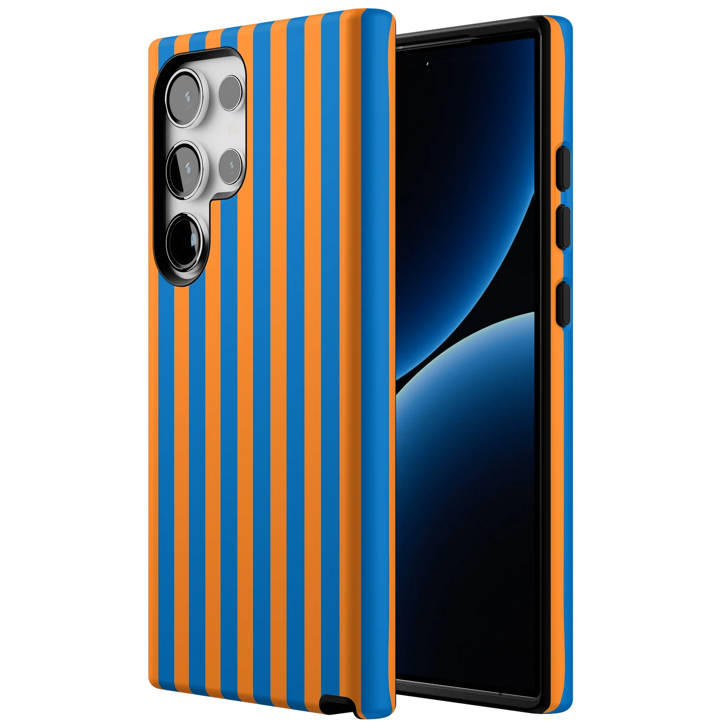 Go New York | Blue & Orange Stripes Case