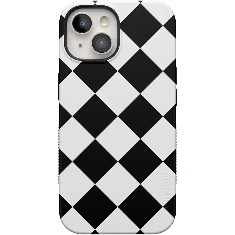 Black Checkerboard | High Contrast Design Case Phone Case Casetry Bold Flex + MagSafe® iPhone 15 Plus