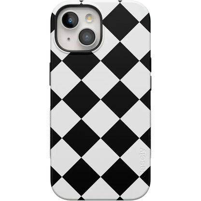 Black Checkerboard | High Contrast Design Case Phone Case Casetry Bold Flex + MagSafe® iPhone 15 Plus