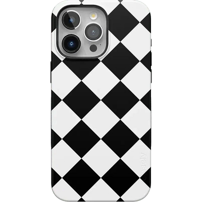 Black Checkerboard | High Contrast Design Case Phone Case Casetry Bold Flex + MagSafe® iPhone 15 Pro Max