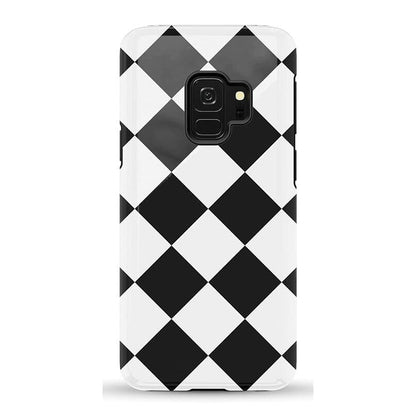 Black Checkerboard | High Contrast Design Case Phone Case Casetry Essential Galaxy S9