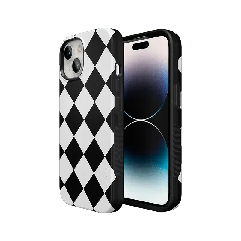 Black Checkerboard | High Contrast Design Case Phone Case Casetry