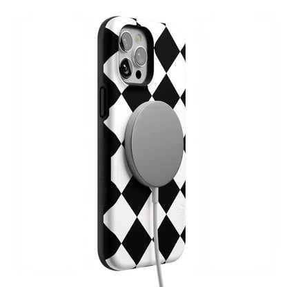 Black Checkerboard | High Contrast Design Case Phone Case Casetry