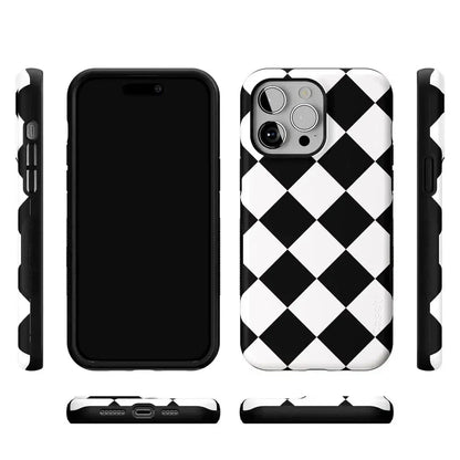 Black Checkerboard | High Contrast Design Case Phone Case Casetry