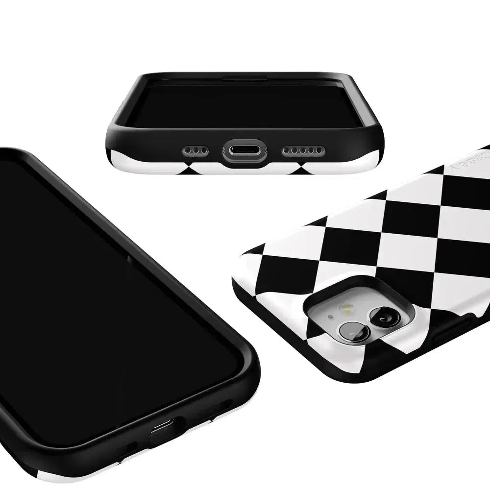 Black Checkerboard | High Contrast Design Case Phone Case Casetry