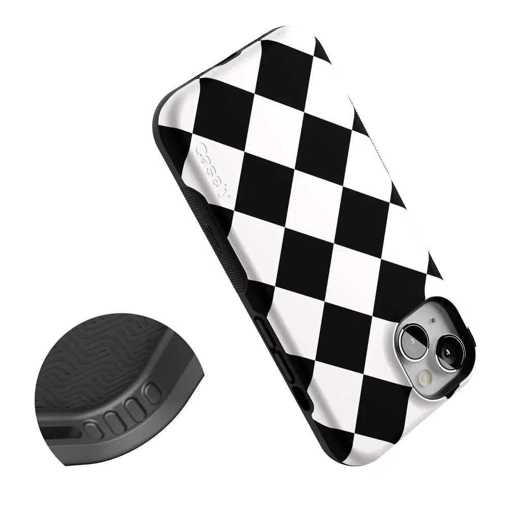 Black Checkerboard | High Contrast Design Case Phone Case Casetry