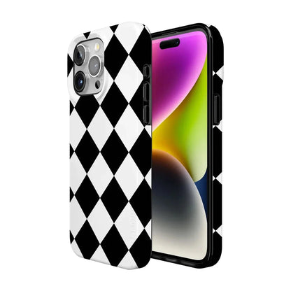 Black Checkerboard | High Contrast Design Case Phone Case Casetry