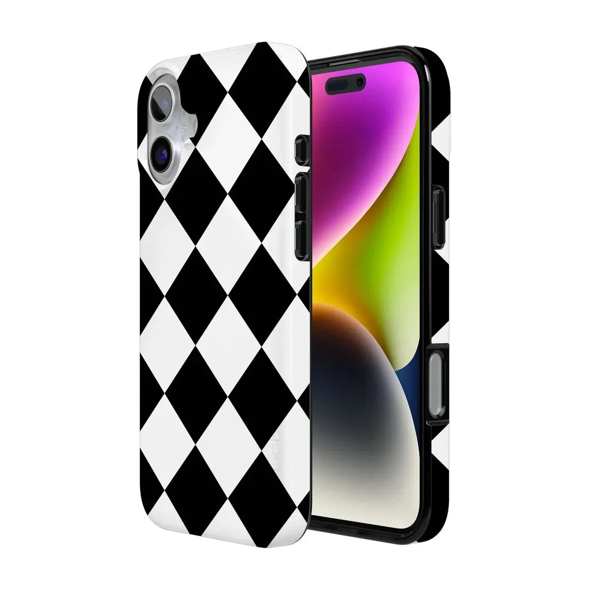 Black Checkerboard | High Contrast Design Case Phone Case Casetry