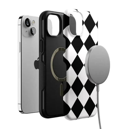 Black Checkerboard | High Contrast Design Case Phone Case Casetry