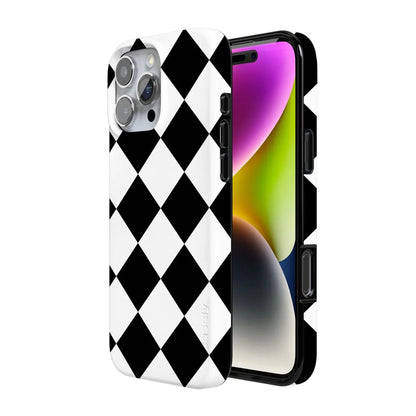 Black Checkerboard | High Contrast Design Case Phone Case Casetry