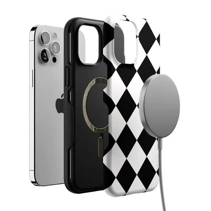 Black Checkerboard | High Contrast Design Case Phone Case Casetry