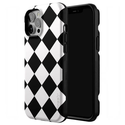 Black Checkerboard | High Contrast Design Case Phone Case Casetry