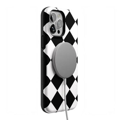 Black Checkerboard | High Contrast Design Case Phone Case Casetry