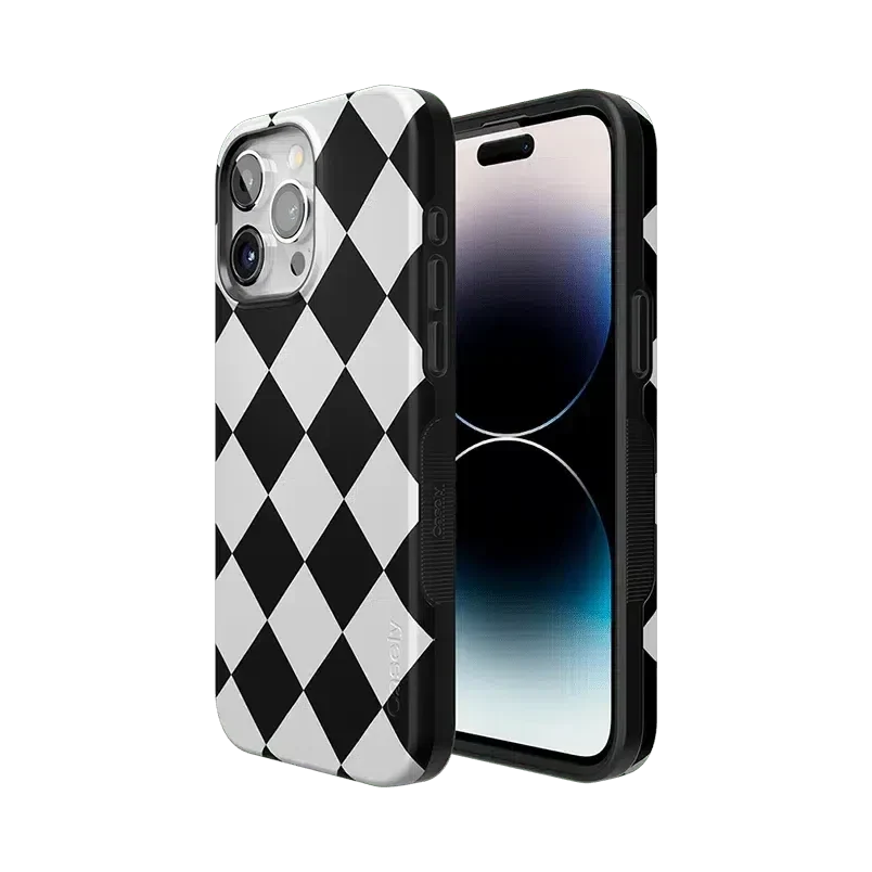 Black Checkerboard | High Contrast Design Case Phone Case Casetry