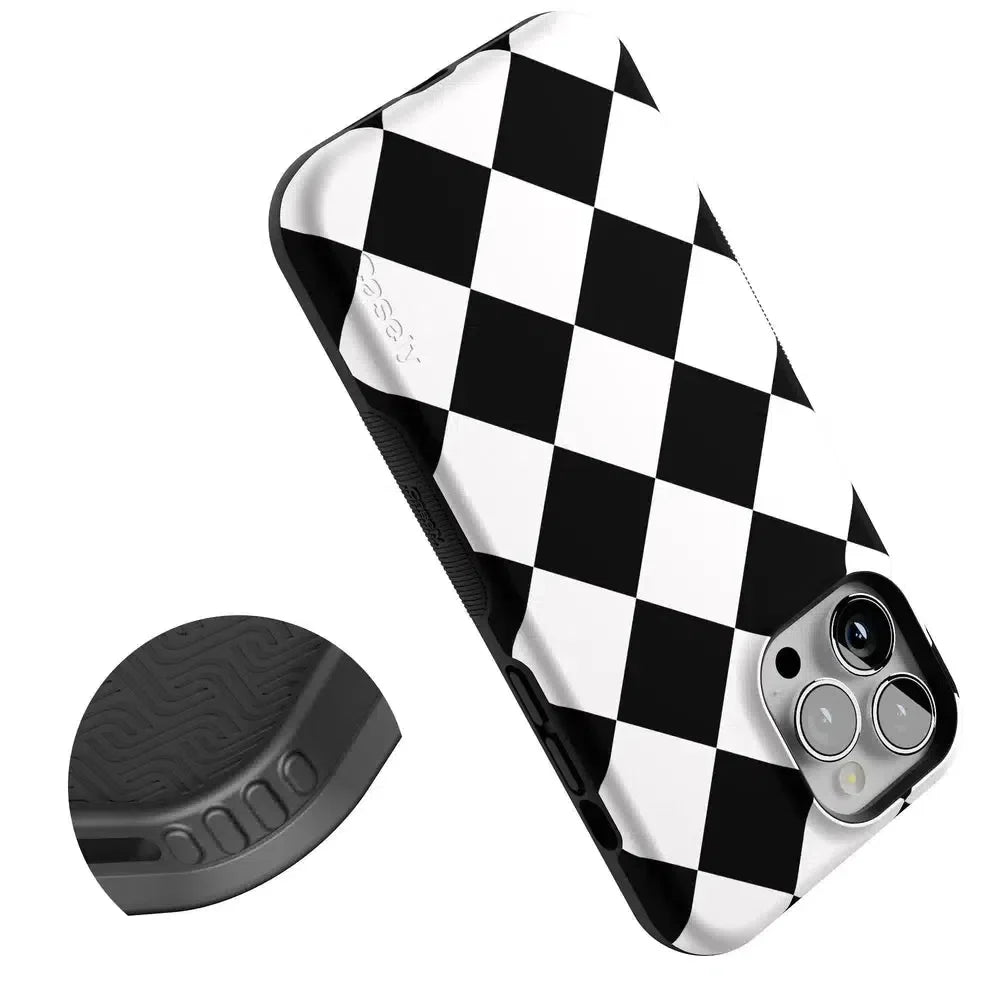 Black Checkerboard | High Contrast Design Case Phone Case Casetry