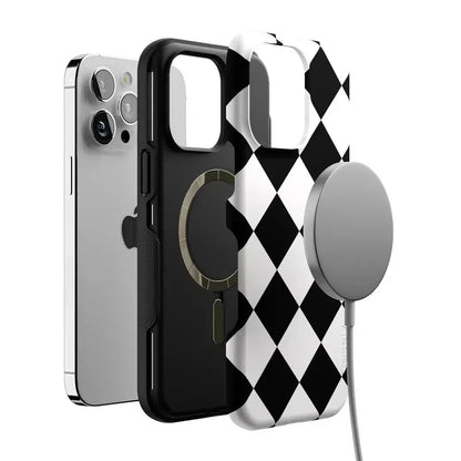 Black Checkerboard | High Contrast Design Case Phone Case Casetry
