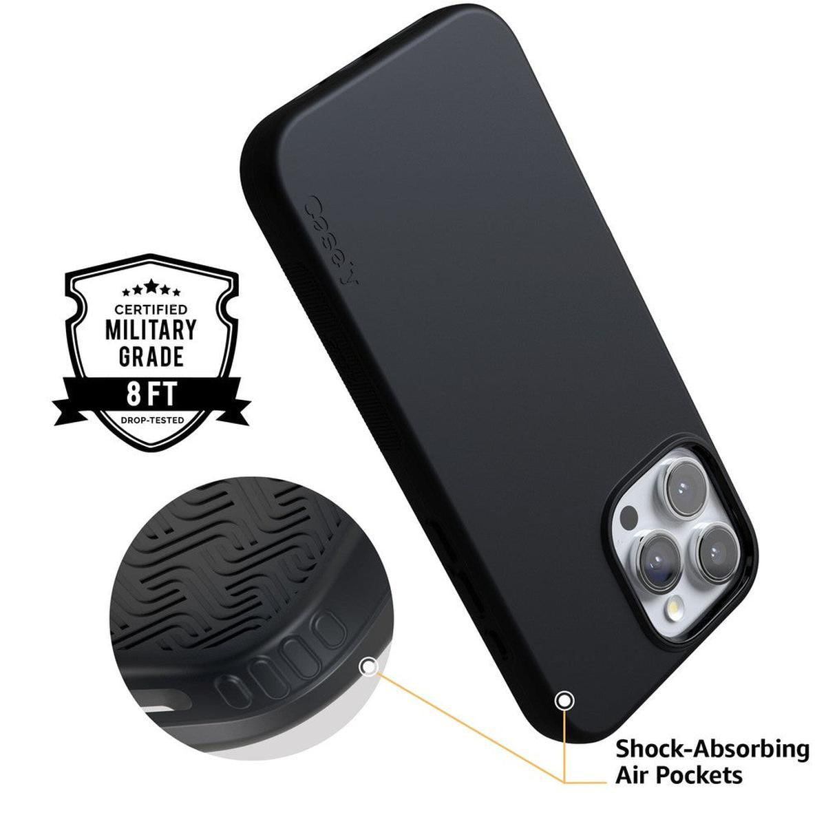 Black on Black | Ultra-Protective Bold Case iPhone Case get.casely