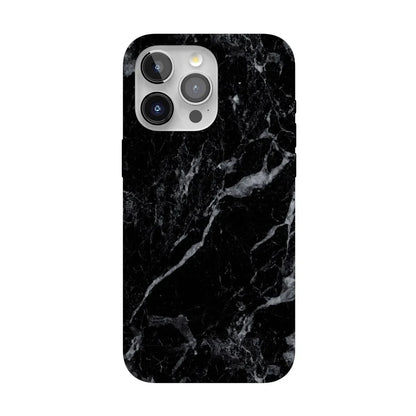Black Pearl | Classic Black Marble Case iPhone Case get.casely Classic + MagSafe® iPhone 15 Pro Max