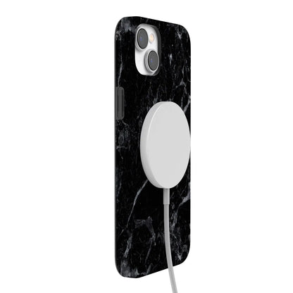 Black Pearl | Classic Black Marble Case iPhone Case get.casely