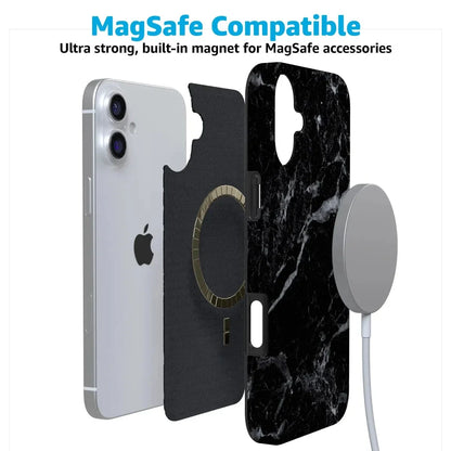 Black Pearl | Classic Black Marble Case iPhone Case get.casely