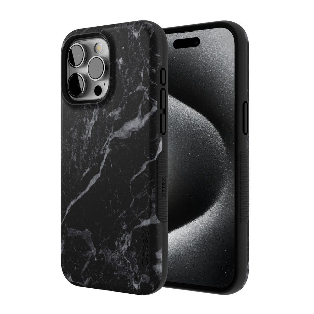 Black Pearl | Classic Black Marble Case iPhone Case get.casely