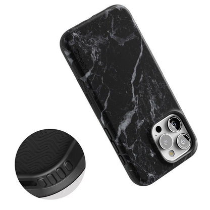 Black Pearl | Classic Black Marble Case iPhone Case get.casely