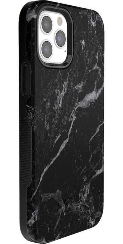 Black Pearl | Classic Black Marble Case iPhone Case get.casely