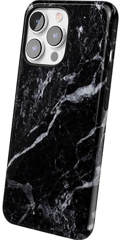 Black Pearl | Classic Black Marble Case iPhone Case get.casely