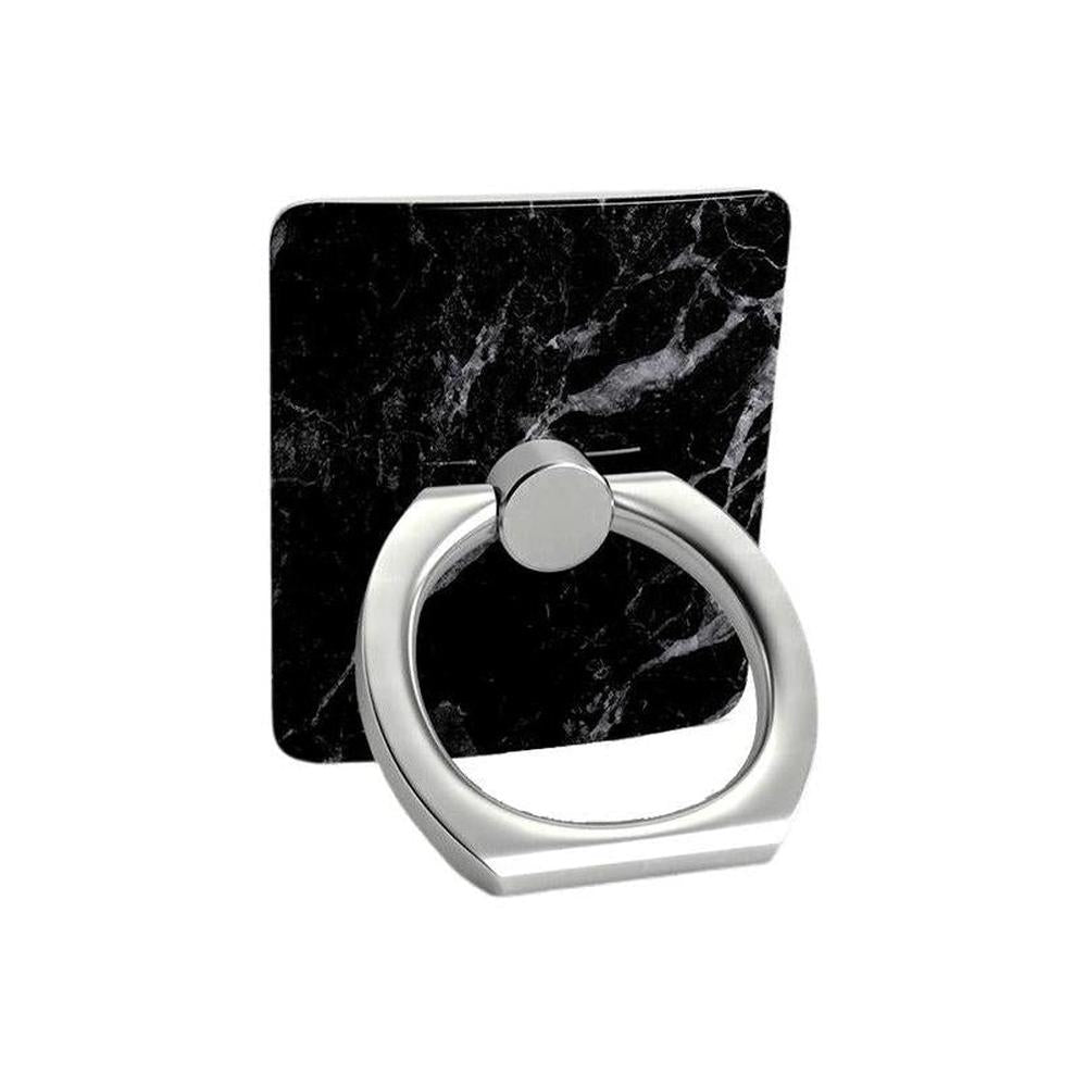 Black Pearl | Classic Black Marble Phone Ring Phone Ring get.casely
