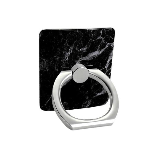 Black Pearl | Classic Black Marble Phone Ring Phone Ring get.casely