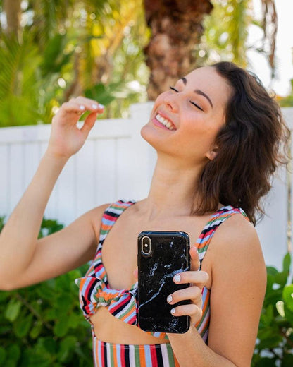 Black Pearl | Classic Black Marble Samsung Case Samsung Case get.casely