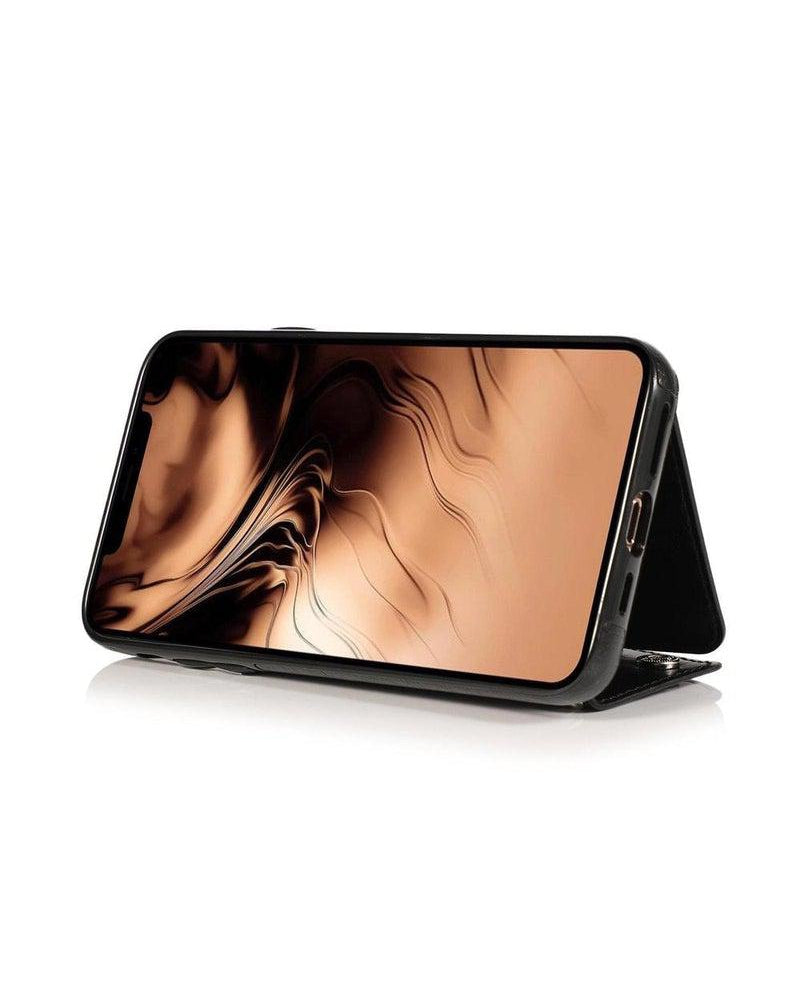 Black Vegan Leather | Wallet Case iPhone Case get.casely