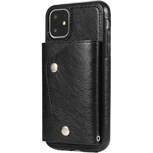 Black Vegan Leather | Wallet Case iPhone Case get.casely Wallet iPhone 11 Pro