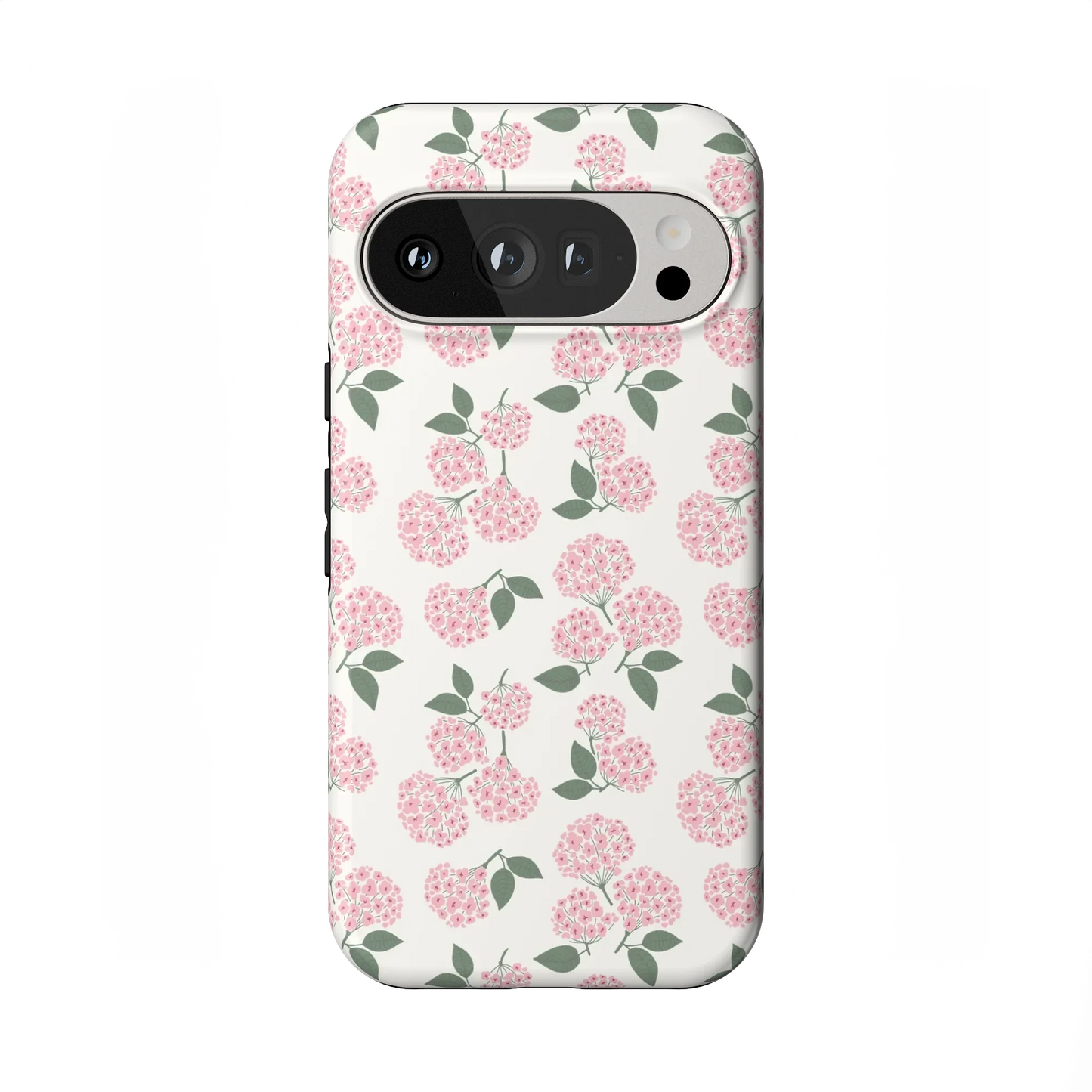 Nantucket Cottage | Pink Hydrangea Case - Google Pixel 7 Pro